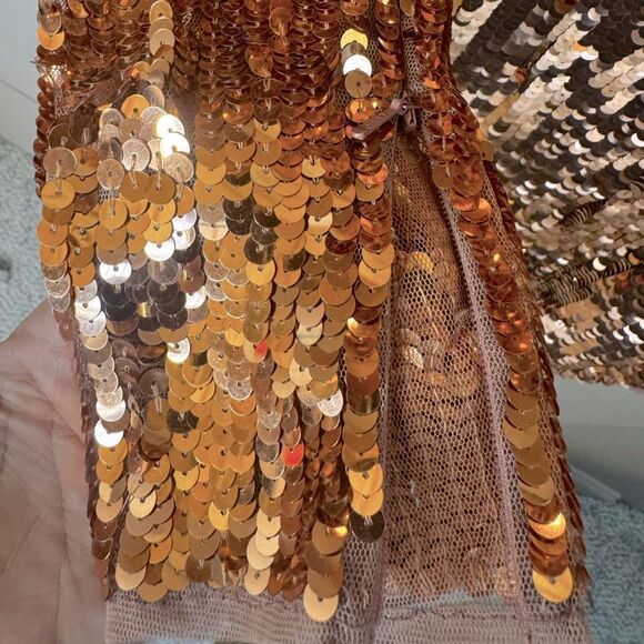 NWT MAC DUGGAL Sparkling Asymmetrical Neckline One-shoulder Evening Dress Sz 8 - Picture 10 of 10